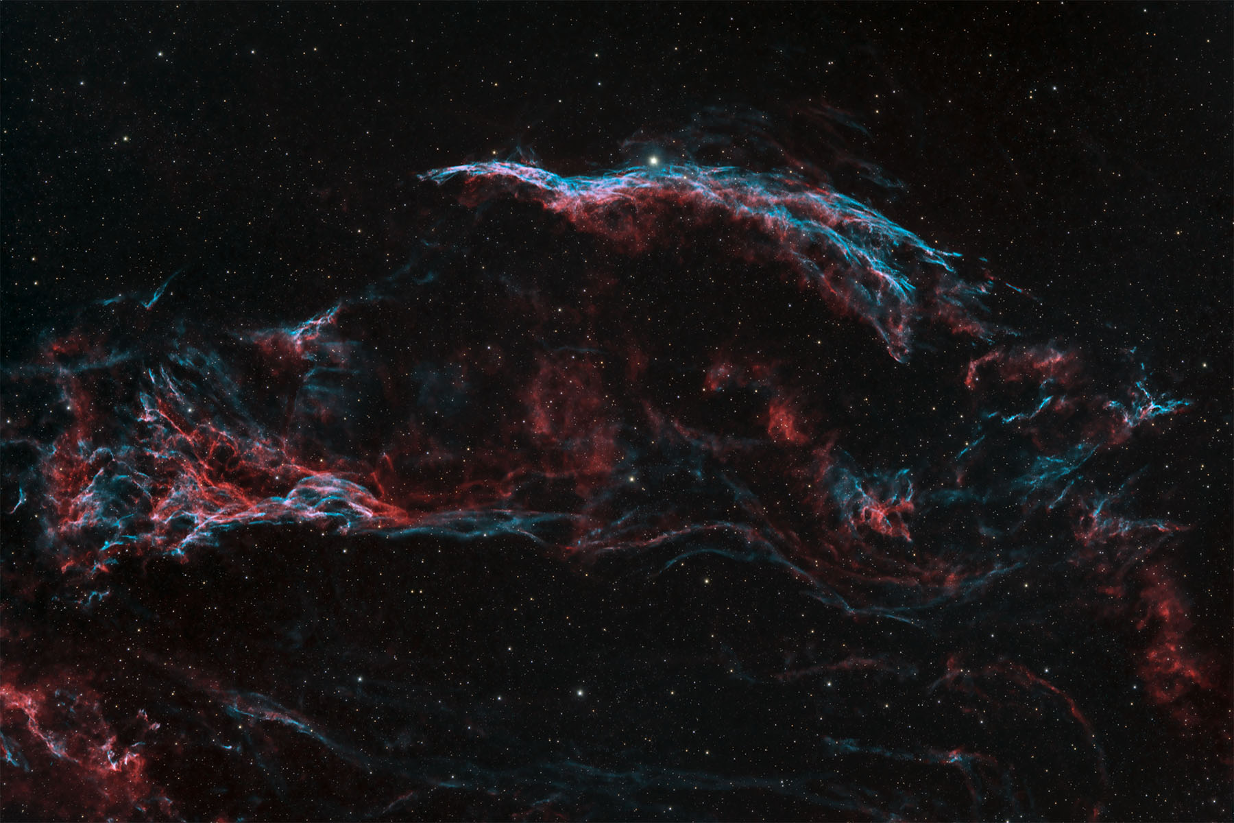 NGC6960 Western Veil Nebula (Witch's Broom) & Pickering's Triangle